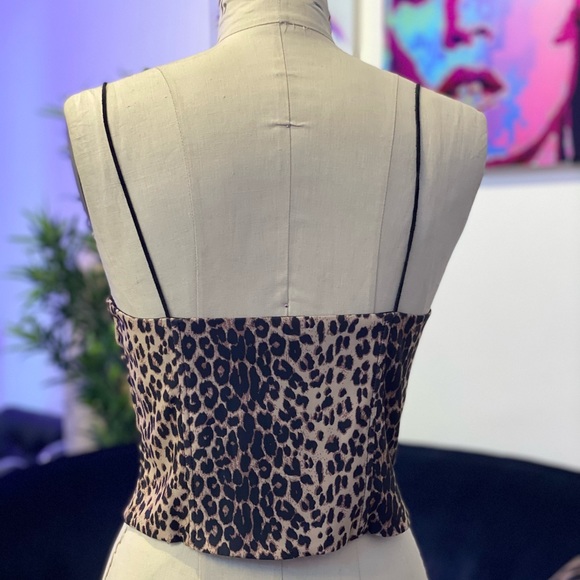 Leopard Print Bustier - Picture 2 of 7